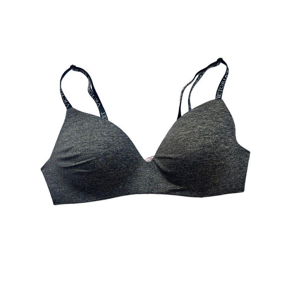Victoria's Secret Dark Gray Wireless T-Shirt Bra Women's 38C